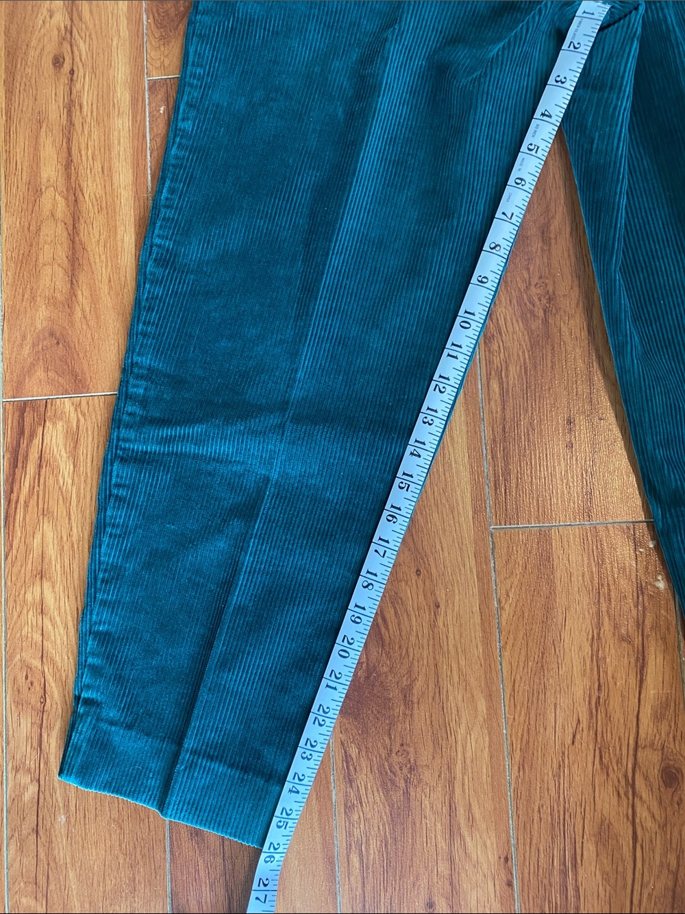 Vintage Forest Green Corduroy pleated Trousers - Picture 9 of 9